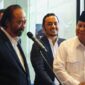 Presiden terpilih dalam Pemilu 2024 Prabowo Subianto Bersama Ketua Umum Partai Nasdem, Surya Paloh. (Facebook.com/@Partai Nasdem)