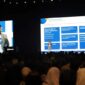 Direktur Digital dan Teknologi Informasi BRI Arga M. Nugraha memberikan pemaparan roadmap terkait mengakselerasi inklusi keuangan di Indonesia, dalam acara Microsoft Build: AI Day Jakarta (30/4/24). (Dok. BRI)